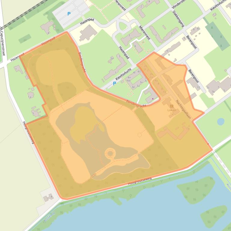 Kaart van postcodegebied 5074MD.