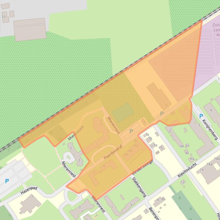 Kaart van postcodegebied 5074MK.
