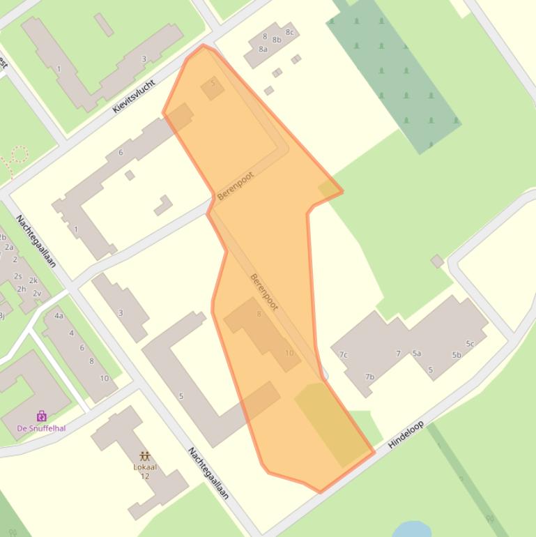 Kaart van postcodegebied 5074ML.