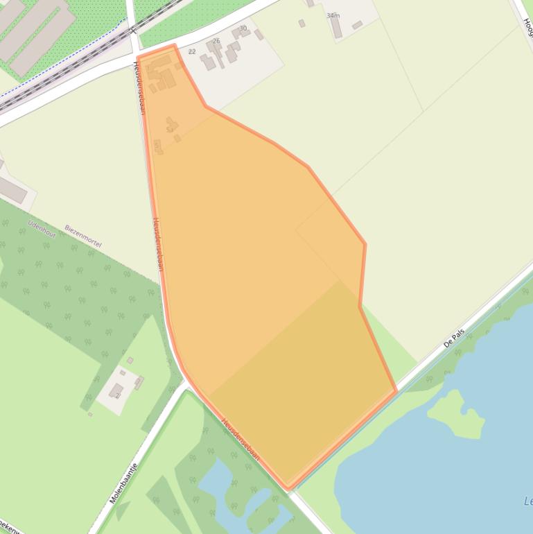 Kaart van postcodegebied 5074NC.