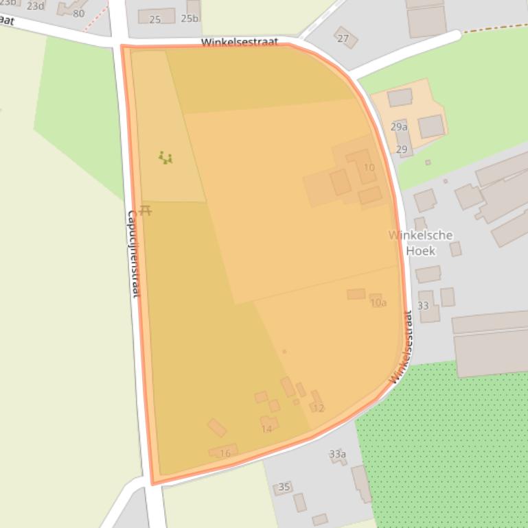 Kaart van postcodegebied 5074NE.