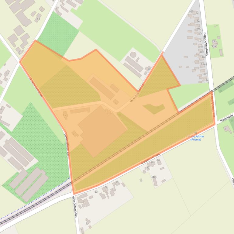 Kaart van postcodegebied 5074NG.