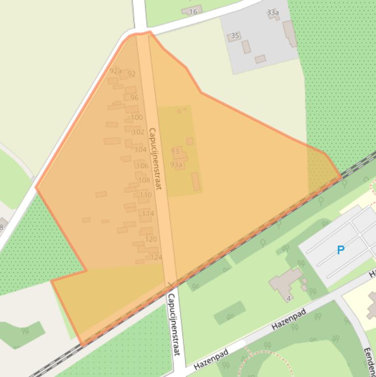 Kaart van postcodegebied 5074NH.