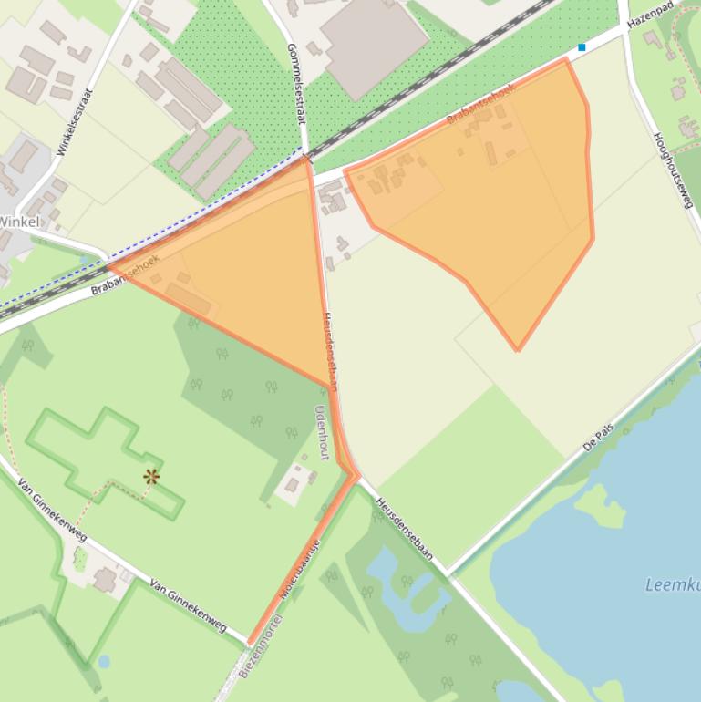 Kaart van postcodegebied 5074NJ.