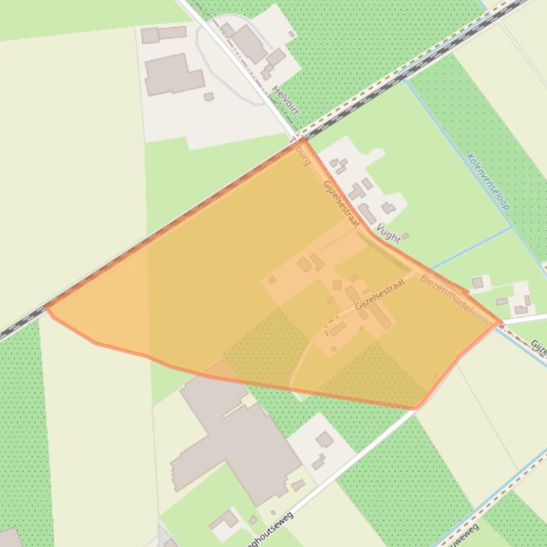 Kaart van postcodegebied 5074NK.