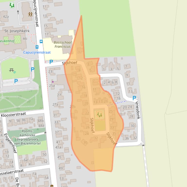 Kaart van postcodegebied 5074PW.