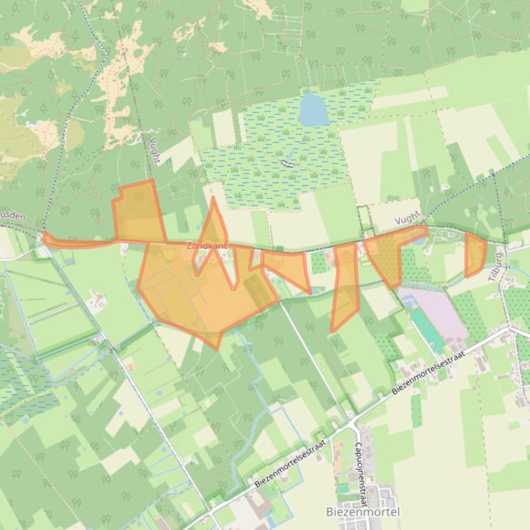 Kaart van postcodegebied 5074RD.