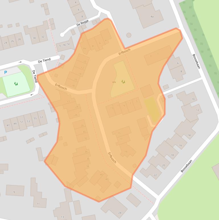 Kaart van postcodegebied 5076AD.