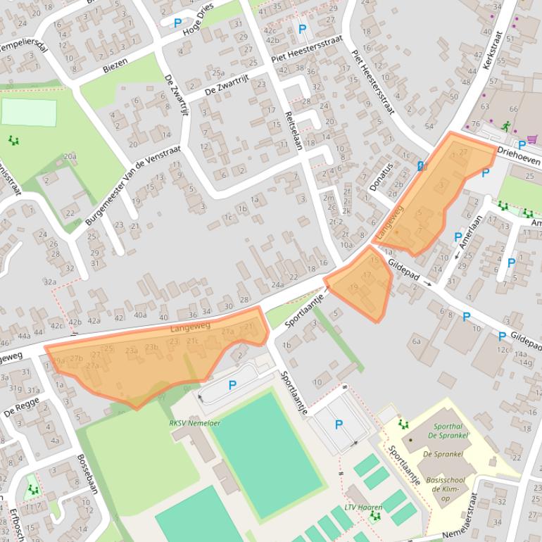 Kaart van postcodegebied 5076AH.