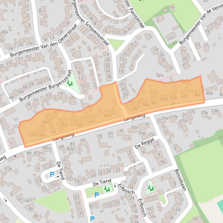 Kaart van postcodegebied 5076AL.