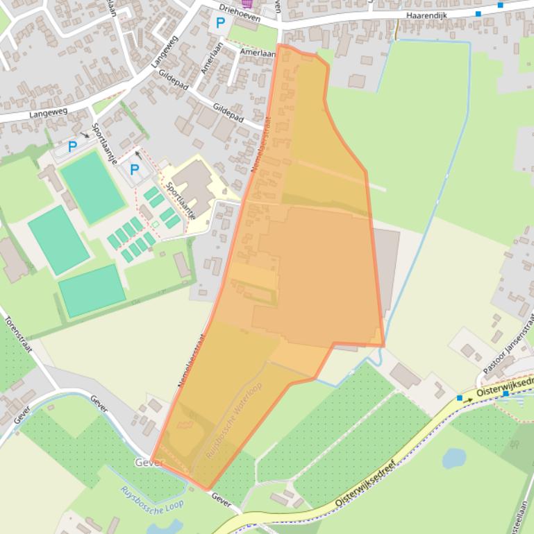 Kaart van postcodegebied 5076AP.