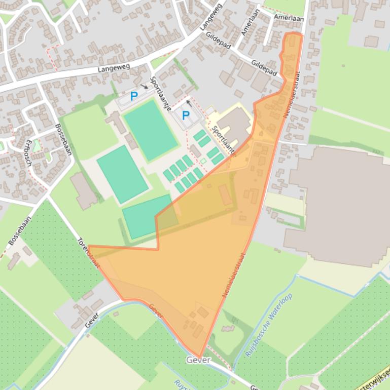 Kaart van postcodegebied 5076AR.