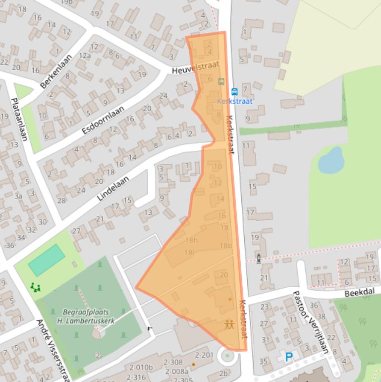 Kaart van postcodegebied 5076AW.