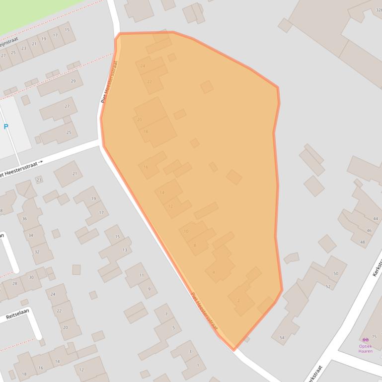 Kaart van postcodegebied 5076CR.