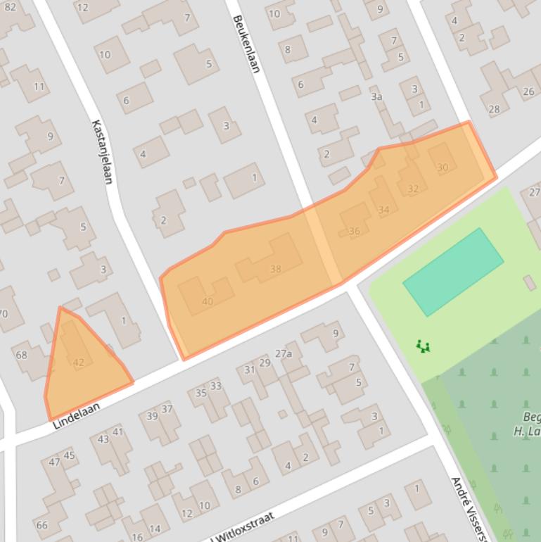 Kaart van postcodegebied 5076CZ.