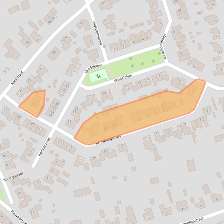 Kaart van postcodegebied 5076ES.