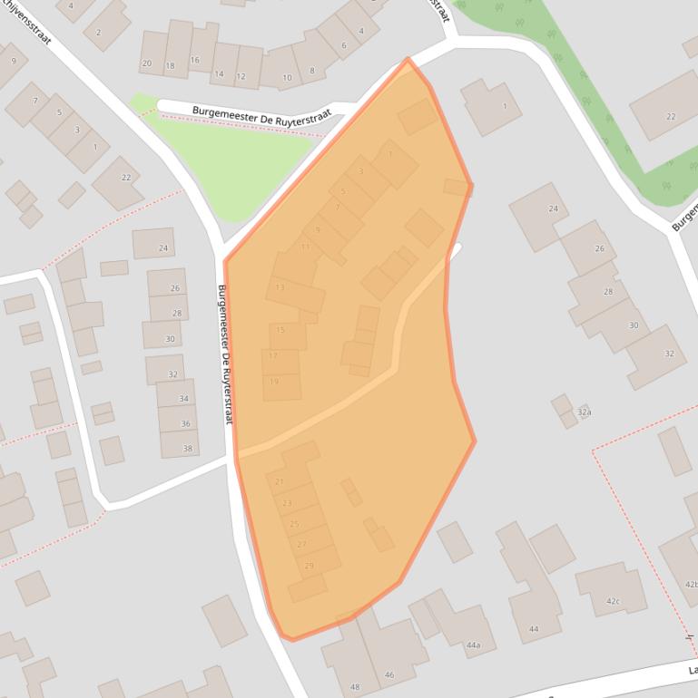 Kaart van postcodegebied 5076GA.