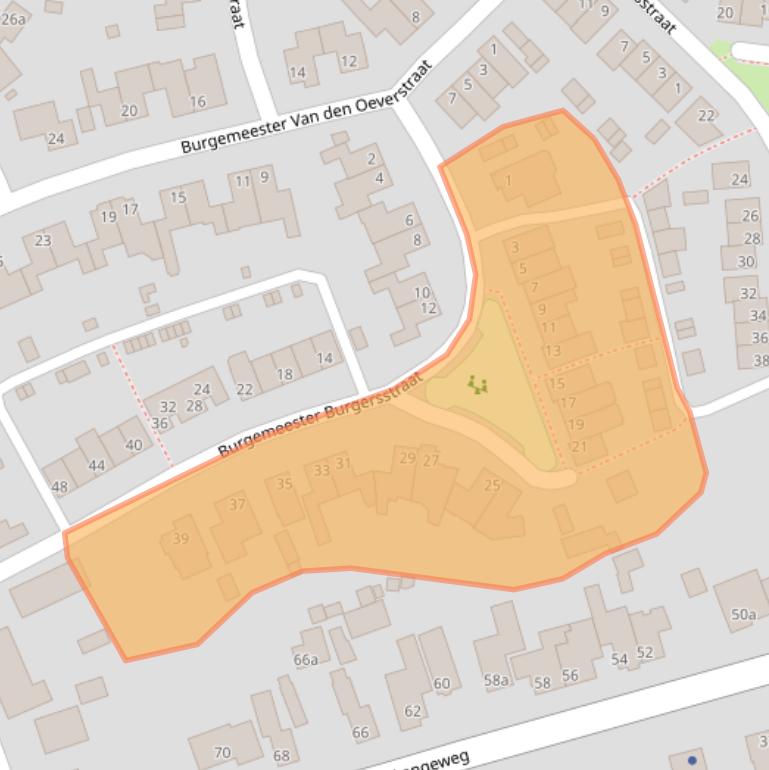 Kaart van postcodegebied 5076GH.