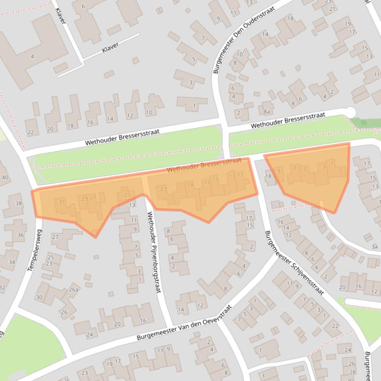 Kaart van postcodegebied 5076GN.