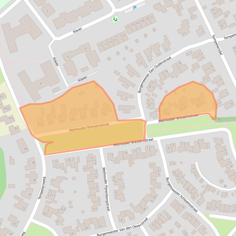 Kaart van postcodegebied 5076GP.