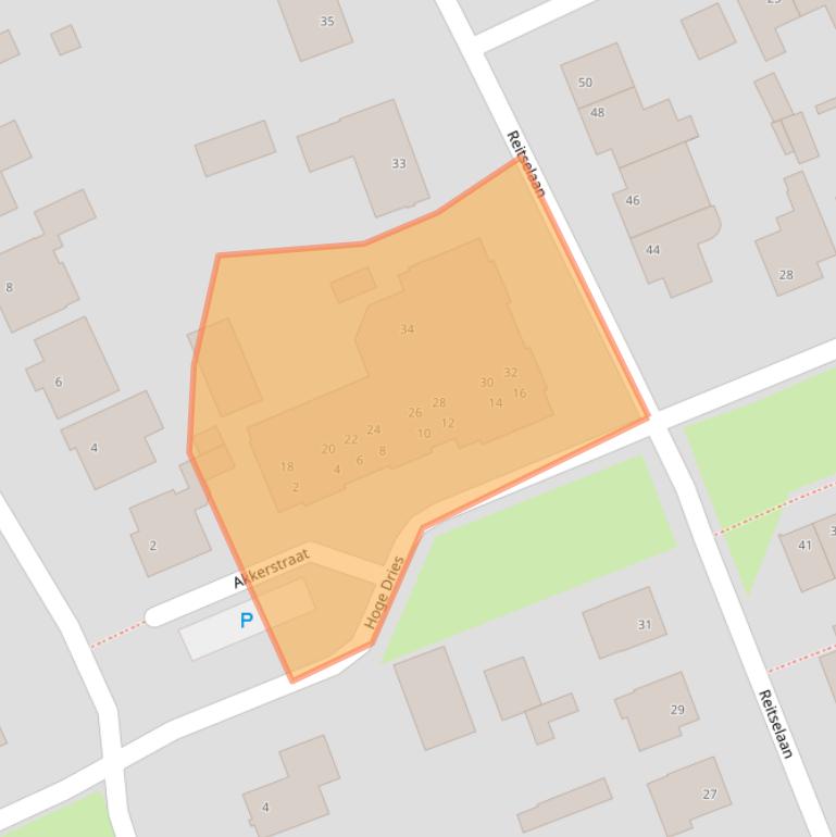 Kaart van postcodegebied 5076HD.