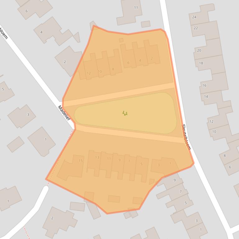 Kaart van postcodegebied 5076HS.