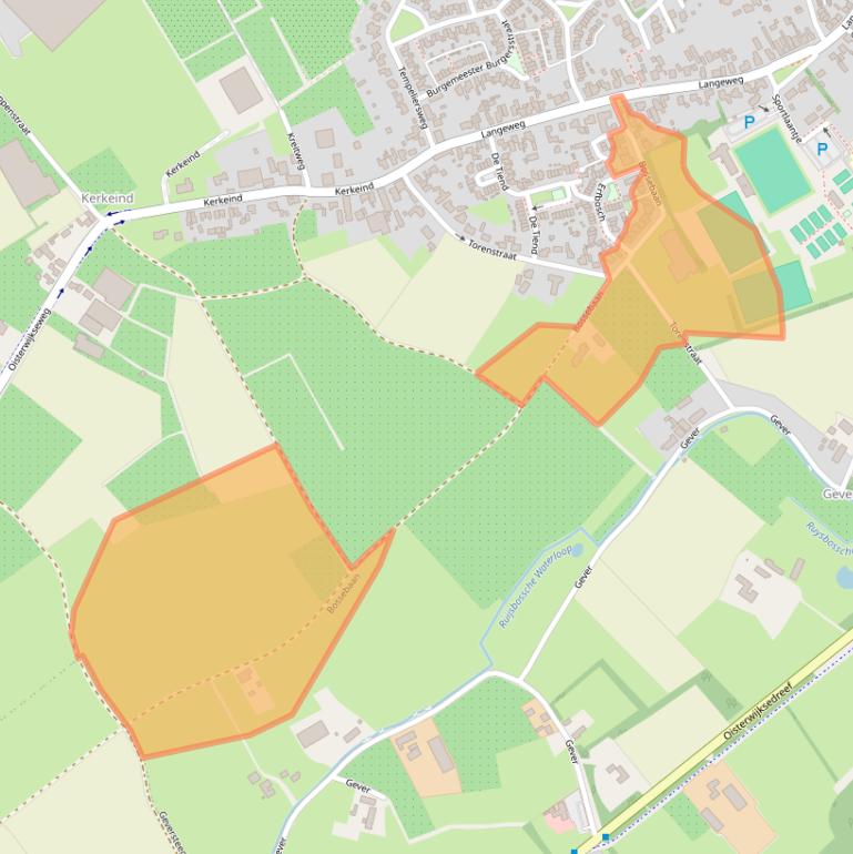 Kaart van postcodegebied 5076NC.