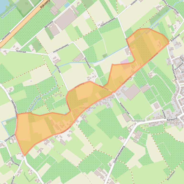 Kaart van postcodegebied 5076NH.