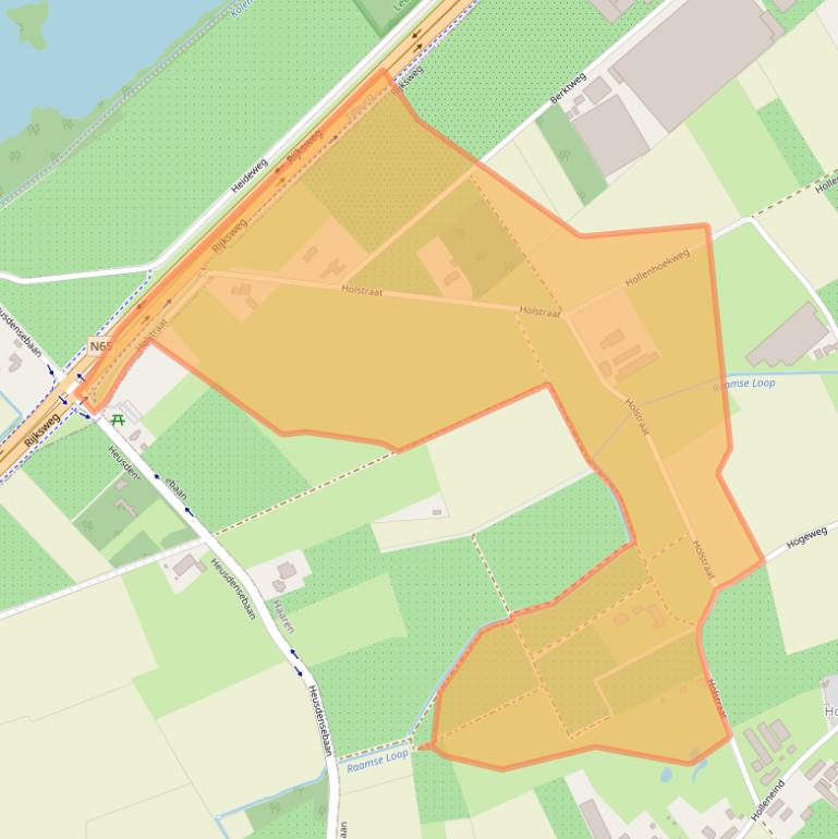 Kaart van postcodegebied 5076NL.