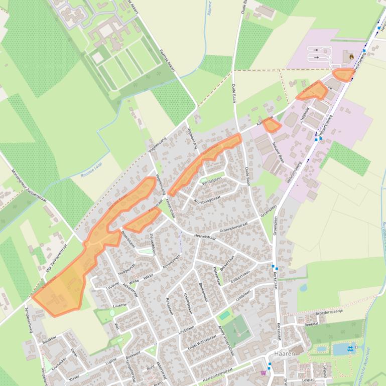 Kaart van postcodegebied 5076NP.