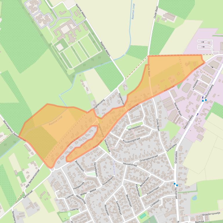 Kaart van postcodegebied 5076NR.