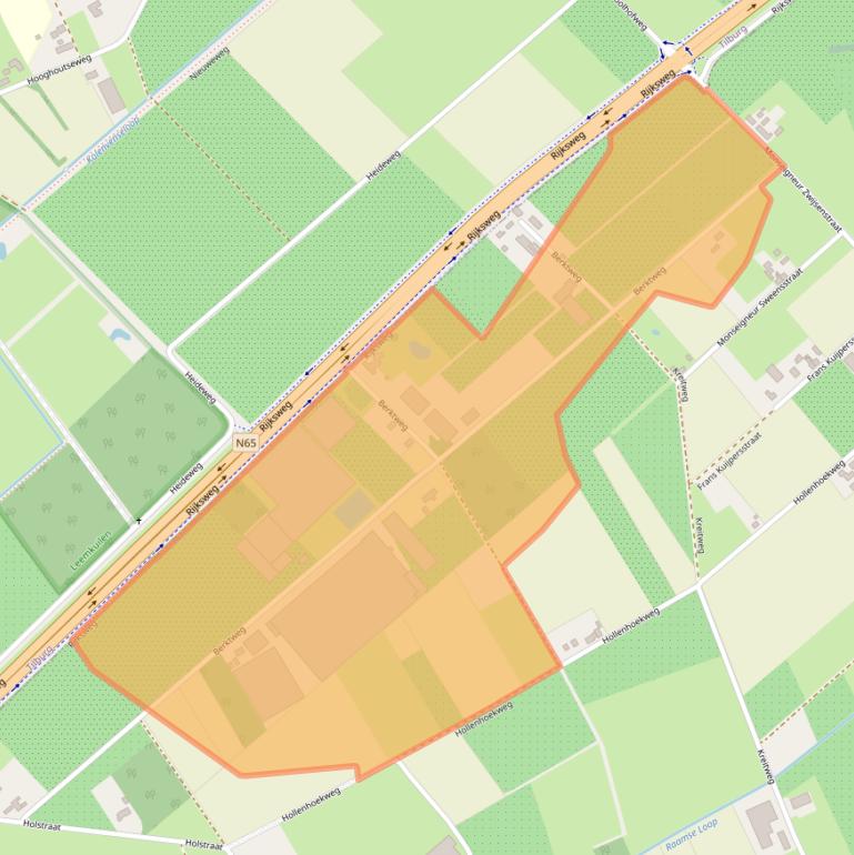 Kaart van postcodegebied 5076PA.