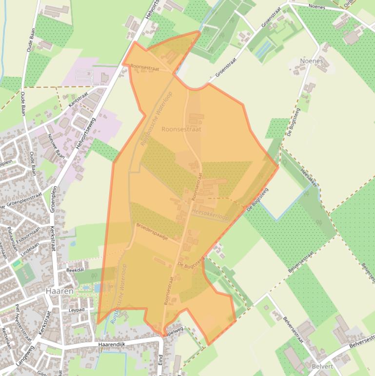 Kaart van postcodegebied 5076PM.