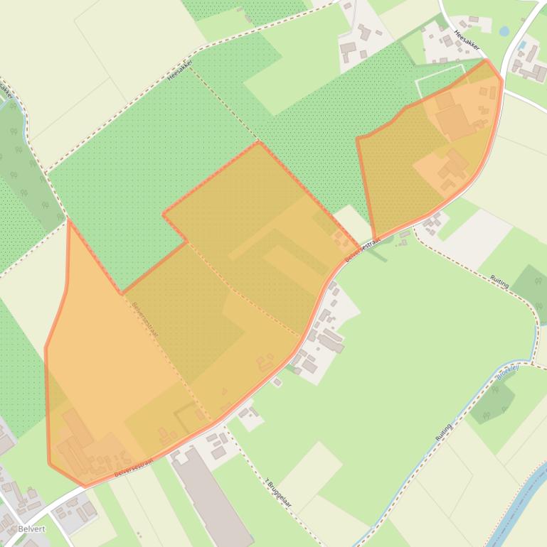 Kaart van postcodegebied 5076PW.