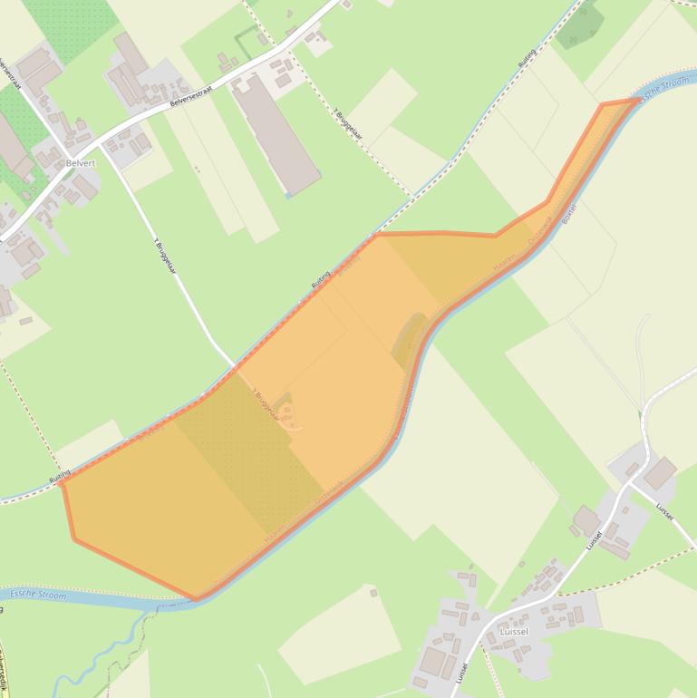 Kaart van postcodegebied 5076RB.