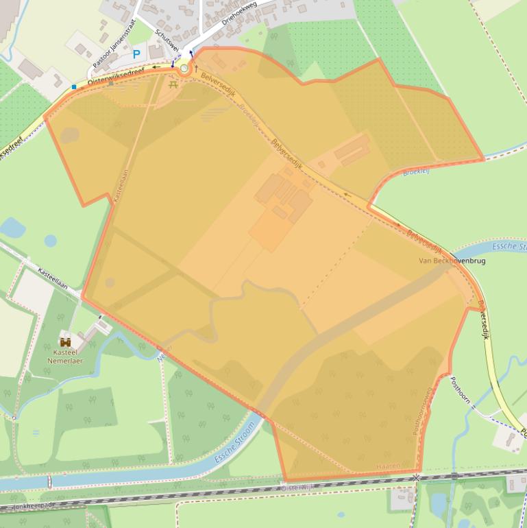 Kaart van postcodegebied 5076RC.