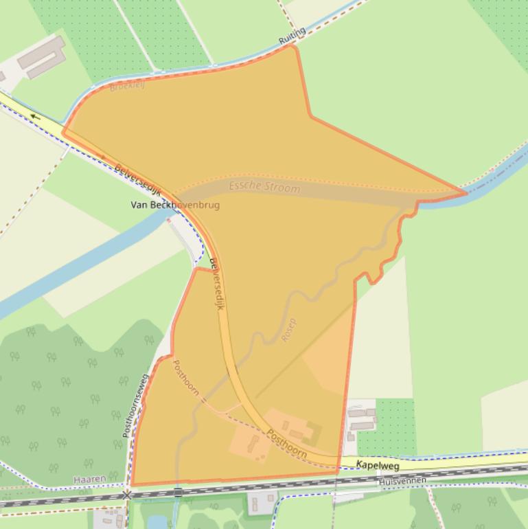 Kaart van postcodegebied 5076RD.