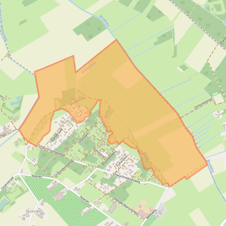 Kaart van postcodegebied 5076SB.