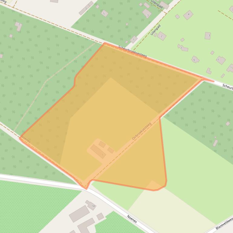 Kaart van postcodegebied 5076SE.