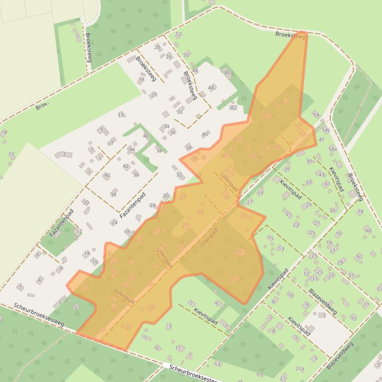 Kaart van postcodegebied 5076SJ.