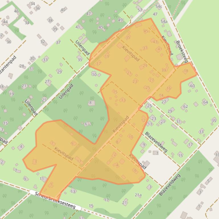 Kaart van postcodegebied 5076SN.