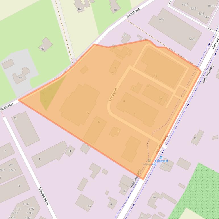 Kaart van postcodegebied 5076ST.