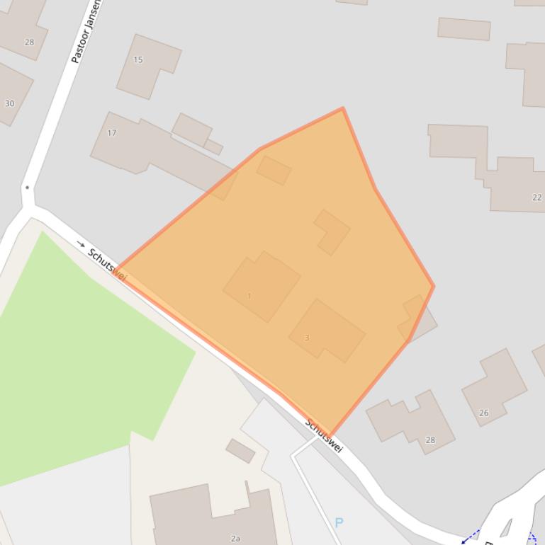 Kaart van postcodegebied 5076TC.