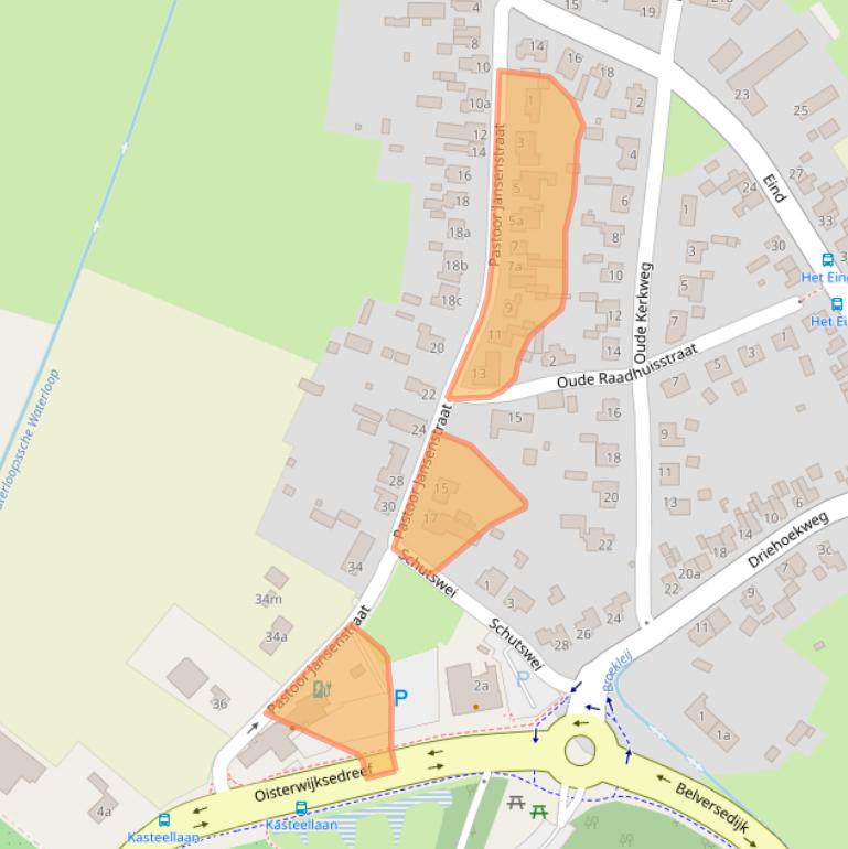 Kaart van postcodegebied 5076TH.