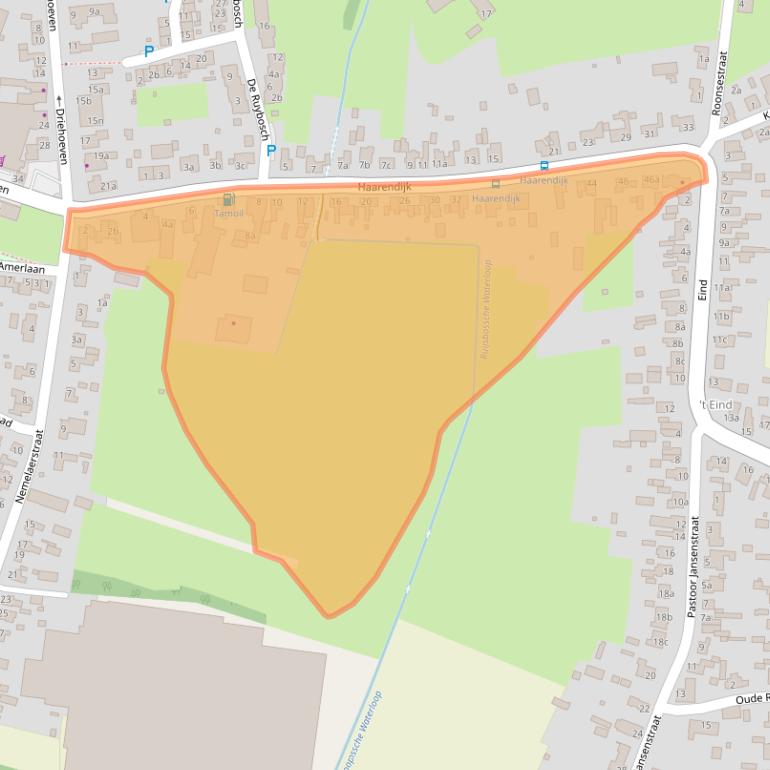 Kaart van postcodegebied 5076TM.