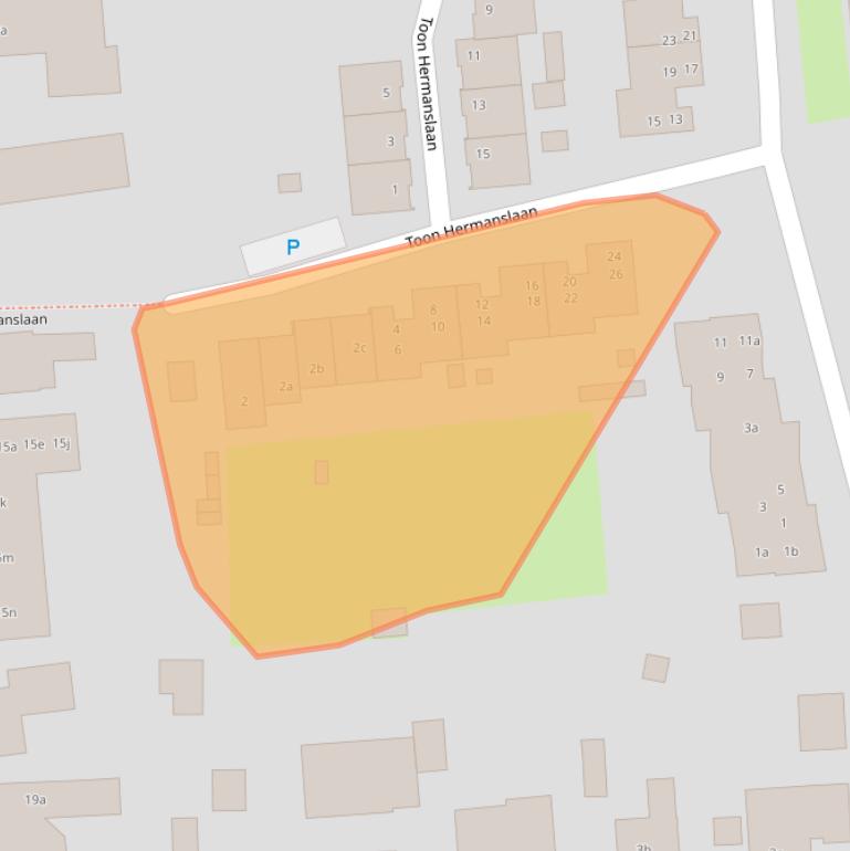 Kaart van postcodegebied 5076TN.