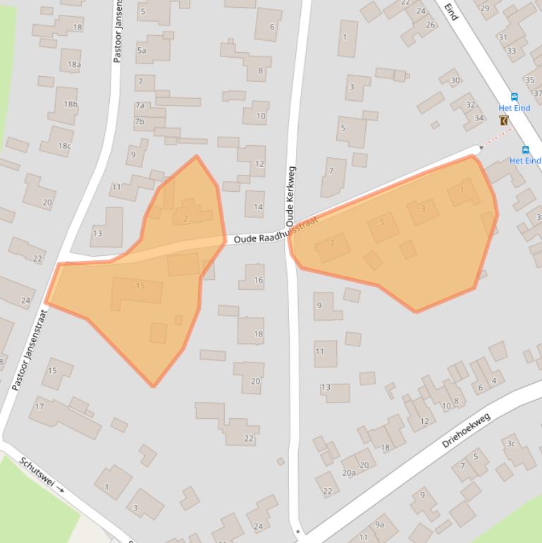 Kaart van postcodegebied 5076TR.