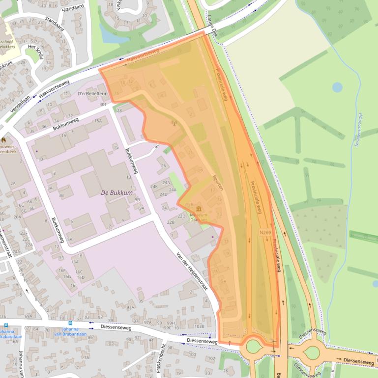 Kaart van postcodegebied 5081AN.