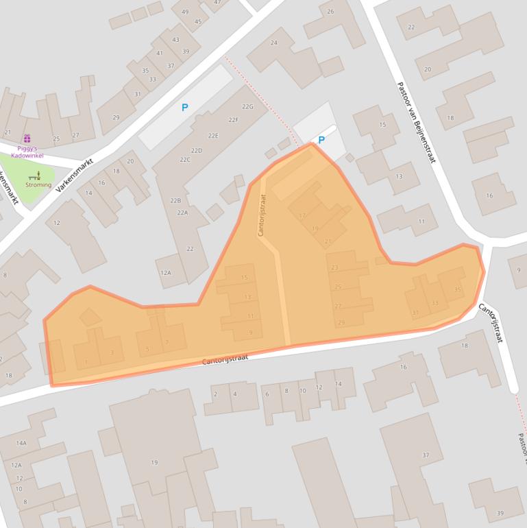 Kaart van postcodegebied 5081AR.