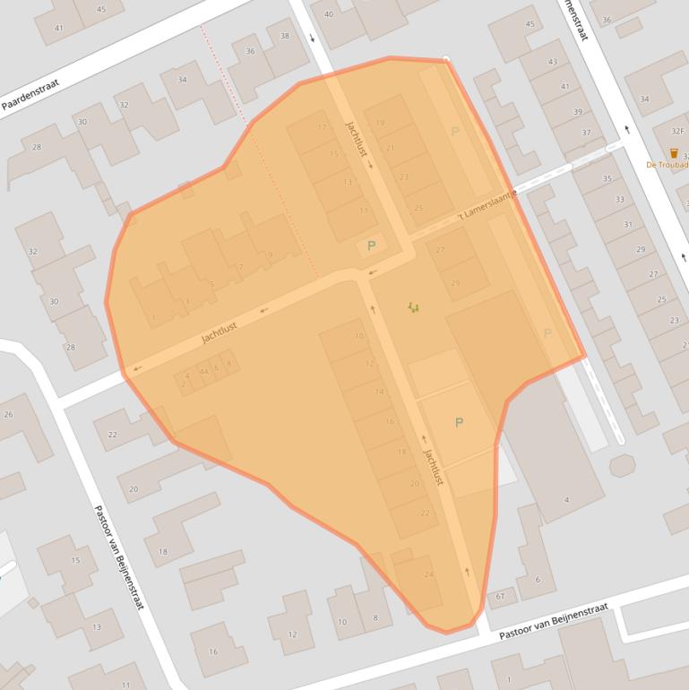 Kaart van postcodegebied 5081AT.